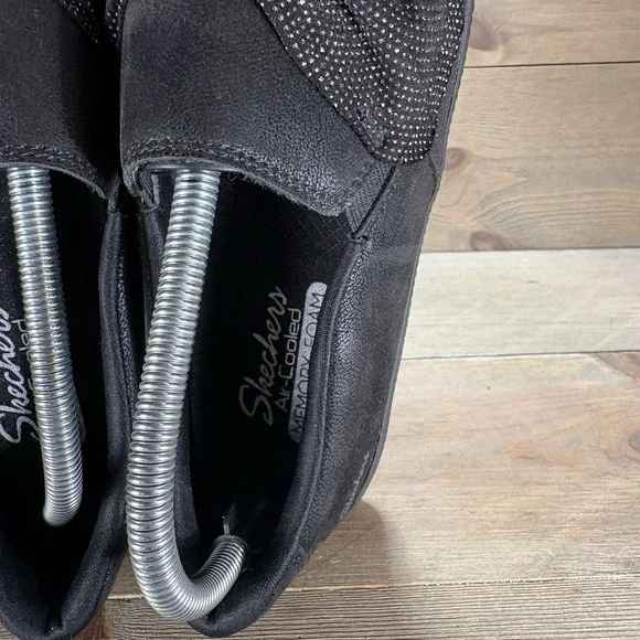 skechers madison avenue womens size 9 shoes black bow slip on comfort sneakers - Picture 8 of 10